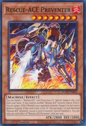 Rescue-ACE Preventer (DUNE-EN022) - Duelist Nexus 1st Edition-1