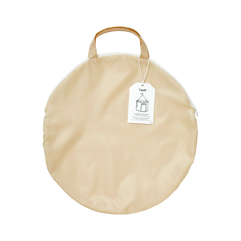 Recycled Fabric Play Tent Castle | Misty Pink | 3 Sprouts-3