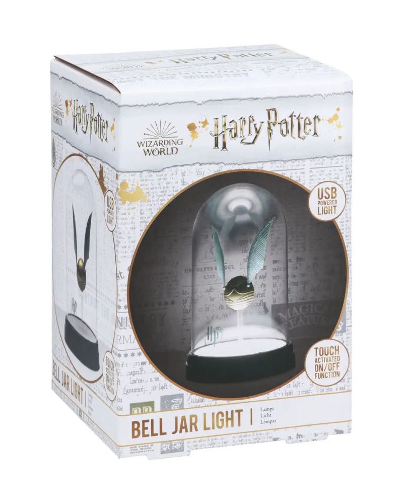 Harry Potter Golden Snitch Bell Jar Light