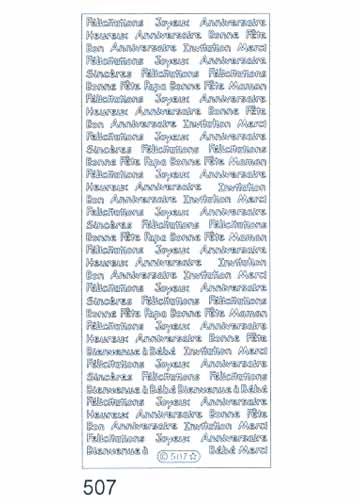 Deco Stickers - Plain Multi-phrase (French)-1