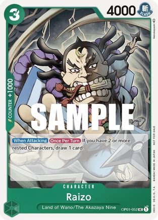 Raizo (Event Pack Vol. 2) (OP01-052) - One Piece Promotion Cards-1