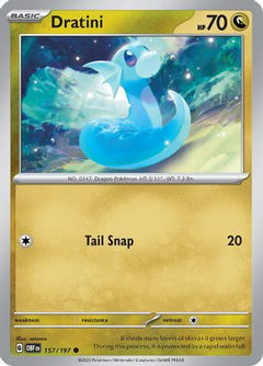 Dratini 157 - SV03 Obsidian Flames Reverse Holofoil-1