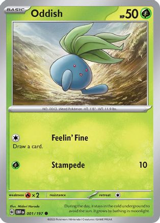 Oddish 1 - SV03 Obsidian Flames-1
