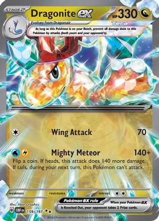 Dragonite ex 159 - SV03 Obsidian Flames Holofoil-1