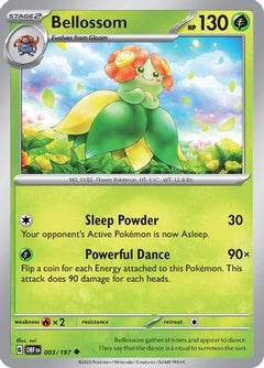 Bellossom 3 - SV03 Obsidian Flames Reverse Holofoil-1
