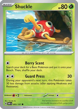 Shuckle 5 - SV03 Obsidian Flames-1