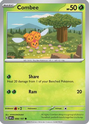 Combee 8 - SV03 Obsidian Flames Reverse Holofoil-1