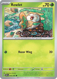 Rowlet 13 - SV03 Obsidian Flames Reverse Holofoil-1
