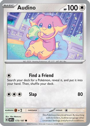 Audino 173 - SV03 Obsidian Flames-1