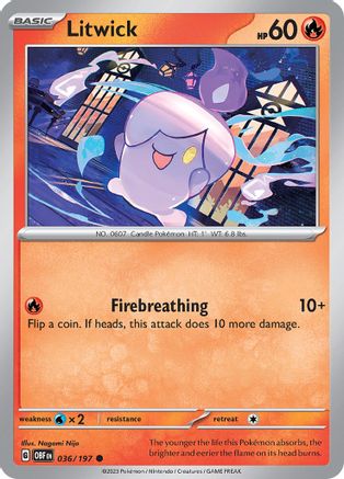 Litwick 36 - SV03 Obsidian Flames Reverse Holofoil-1