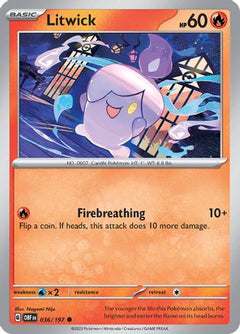 Litwick 36 - SV03 Obsidian Flames Reverse Holofoil-1