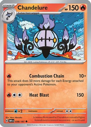 Chandelure 38 - SV03 Obsidian Flames-1