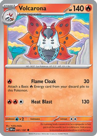 Volcarona 41 - SV03 Obsidian Flames Reverse Holofoil-1