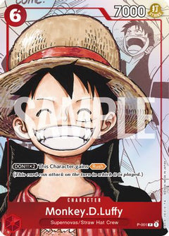 Monkey.D.Luffy (Alternate Art) (P-001) - One Piece Promotion Cards Foil-1
