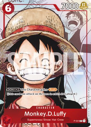 Monkey.D.Luffy (Alternate Art) (P-001) - One Piece Promotion Cards Foil-1