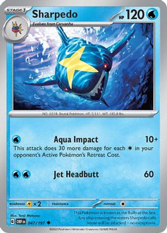 Sharpedo 47 - SV03 Obsidian Flames Reverse Holofoil-1