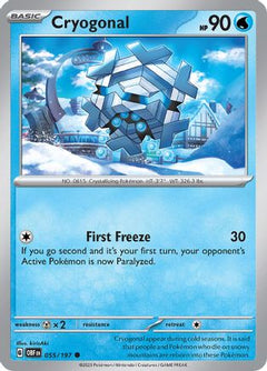 Cryogonal 55 - SV03 Obsidian Flames Reverse Holofoil-1