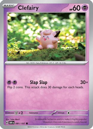 Clefairy 81 - SV03 Obsidian Flames Reverse Holofoil-1