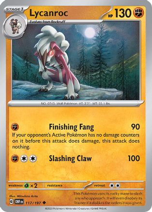 Lycanroc 117 - SV03 Obsidian Flames-1