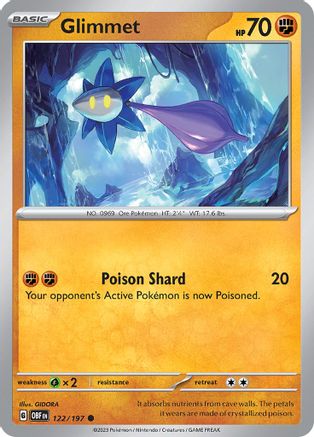 Glimmet - 122/197 122 - SV03 Obsidian Flames Reverse Holofoil-1