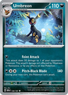 Umbreon 130 - SV03 Obsidian Flames-1