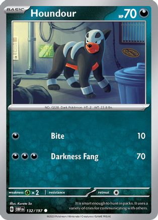Houndour - 132/197 132 - SV03 Obsidian Flames-1