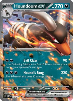 Houndoom ex 134 - SV03 Obsidian Flames Holofoil-1