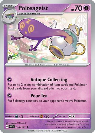 Polteageist 98 - SV03 Obsidian Flames Reverse Holofoil-1