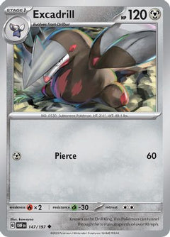 Excadrill 147 - SV03 Obsidian Flames Reverse Holofoil-1