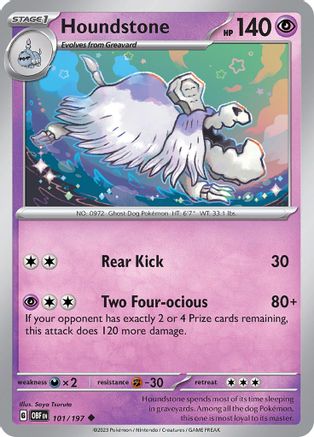 Houndstone 101 - SV03 Obsidian Flames Reverse Holofoil-1