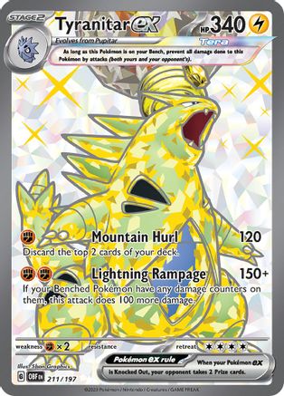 Tyranitar ex - 211/197 211 - SV03 Obsidian Flames Holofoil-1