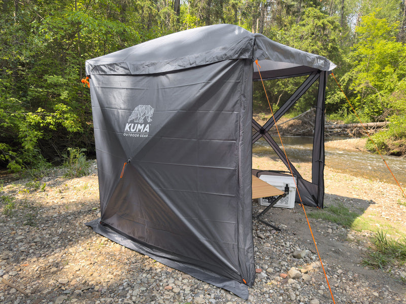 Bear Cub Gazebo Privacy Panels - Grey-1