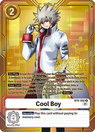 Cool Boy (2023 Store Participant) (BT9-092) - X Record Foil-1