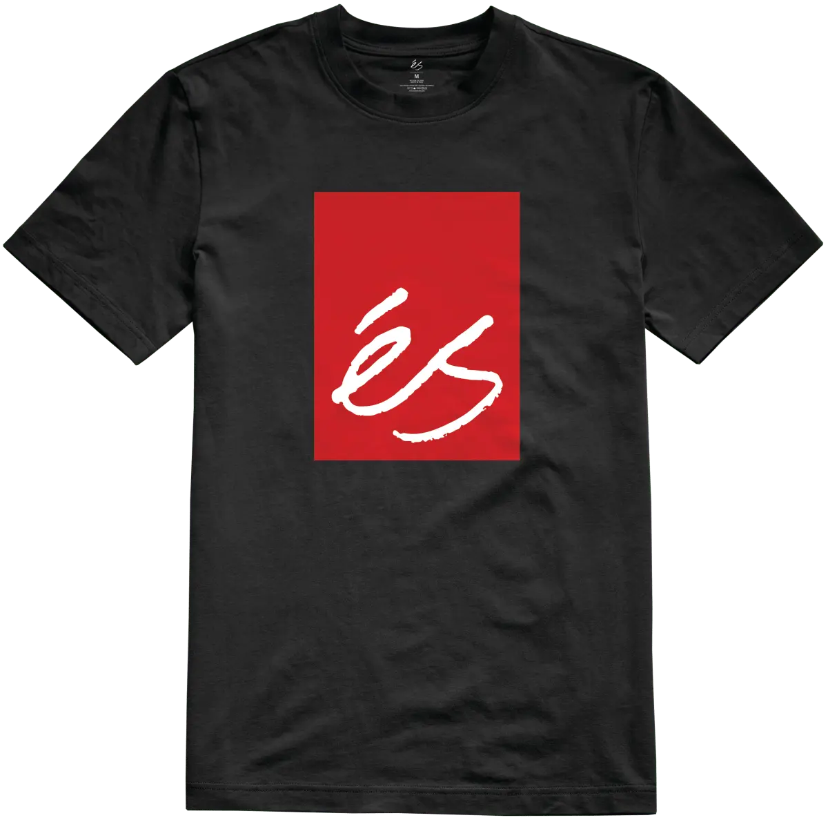 éS 'Main Block' Tee - Black-1