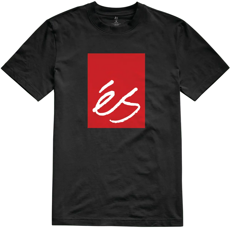 éS 'Main Block' Tee - Black-1