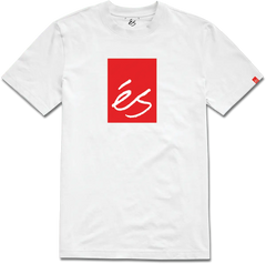 éS 'Main Block' Tee - White-1