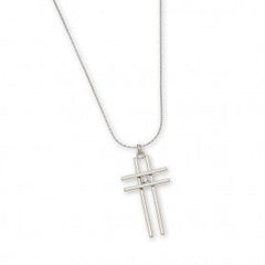 Double Bar Cross Pendant-1