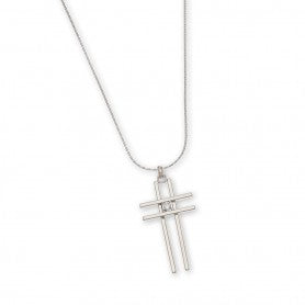 Double Bar Cross Pendant-1