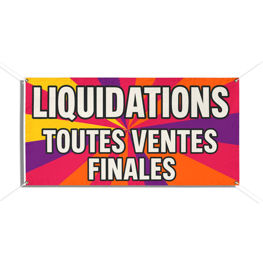 Bold Liquidation Vinyl Banner