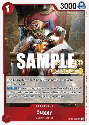 Buggy (Judge Pack Vol. 2) (OP03-008) - One Piece Promotion Cards Foil-1