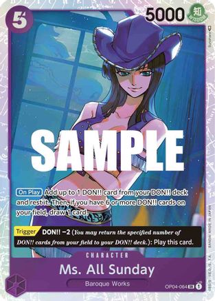 Ms. All Sunday (OP04-064) - Kingdoms of Intrigue Foil-1