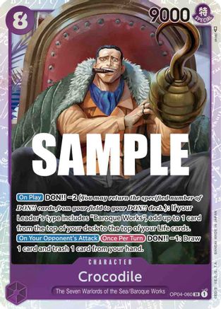 Crocodile (060) (OP04-060) - Kingdoms of Intrigue Foil-1
