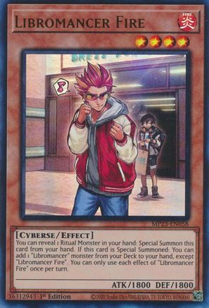 Libromancer Fire (MP23-EN058) - 25th Anniversary Tin: Dueling Heroes Mega Pack 1st Edition-1