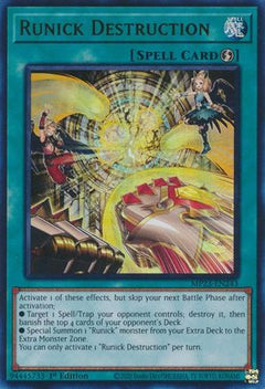 Runick Destruction (MP23-EN243) - 25th Anniversary Tin: Dueling Heroes Mega Pack 1st Edition-1
