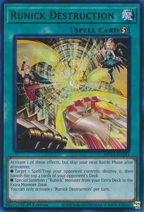 Runick Destruction (MP23-EN243) - 25th Anniversary Tin: Dueling Heroes Mega Pack 1st Edition-1