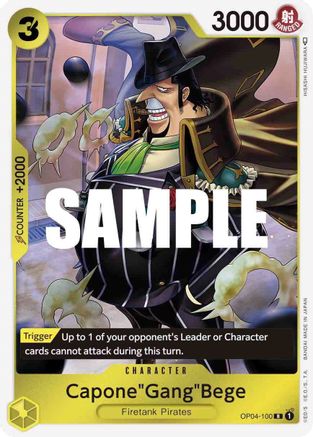 Capone"Gang"Bege (OP04-100) - Kingdoms of Intrigue Foil-1