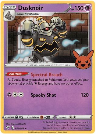 Dusknoir 71 - Trick or Trade BOOster Bundle 2023 Holofoil-1