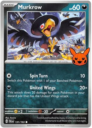 Murkrow 131 - Trick or Trade BOOster Bundle 2023-1
