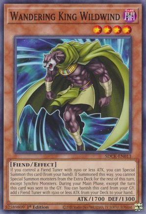 Wandering King Wildwind (SDCK-EN013) - Structure Deck: The Crimson King 1st Edition-1