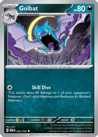 Golbat 42 - SV Scarlet & Violet 151 Reverse Holofoil-1